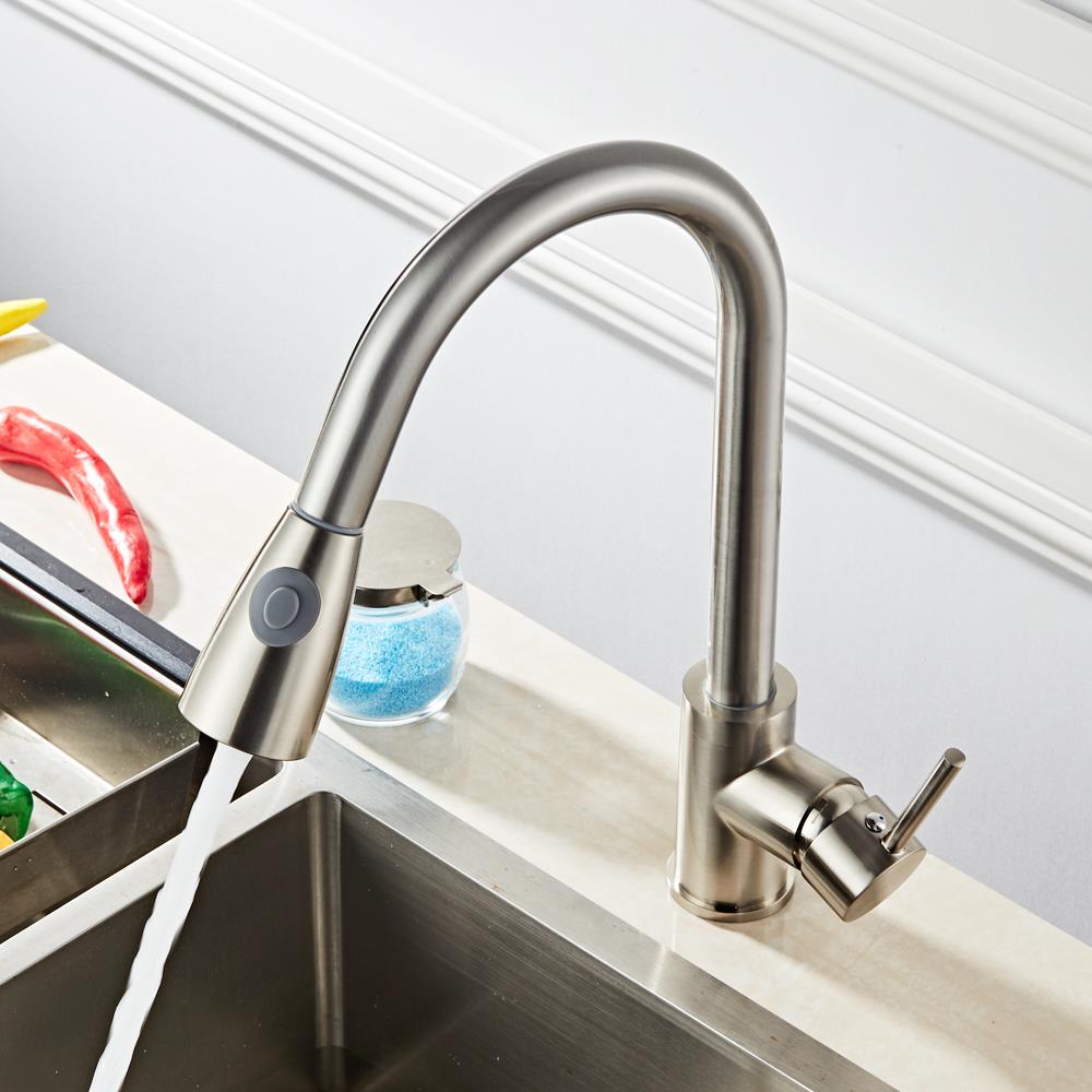 Popular Swivel Kitchen Faucet Sprayer Single Hole Sink Mixer Tap